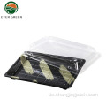 Takeaway Sushi Container Plastic Food Box Serving Tabletts